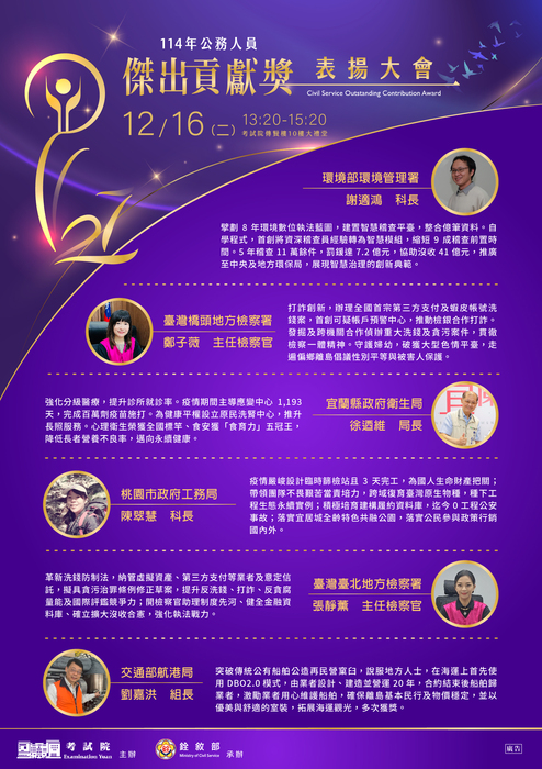 114年公務人員傑出貢獻獎表揚大會-1圖片